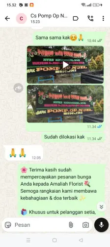 Testimonial Papan Bunga ambit
