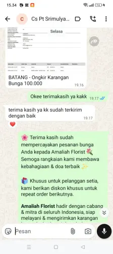 Testimonial Papan Bunga ambit