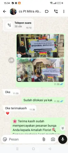 Testimonial Papan Bunga ambit