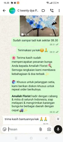 Testimonial Standing Flower ambit